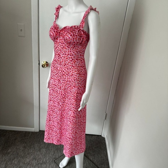 Commense Ruched Detail Cami Floral Bohemian Vacation Midi Sundress Size XS - Picture 13 of 17